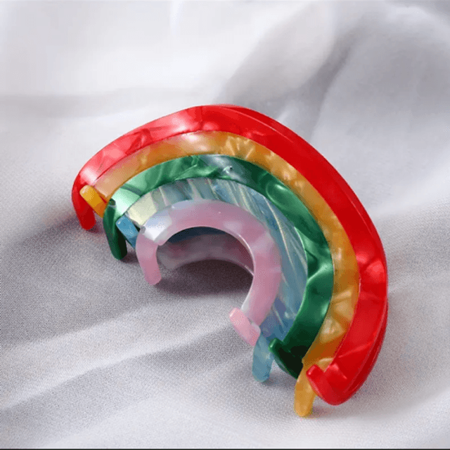 Rainbow hair clip