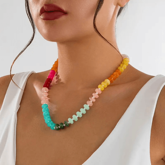 Summery beaded necklace