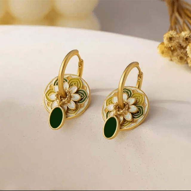 Triple charm hoops