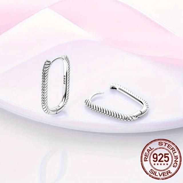 Silver hoops