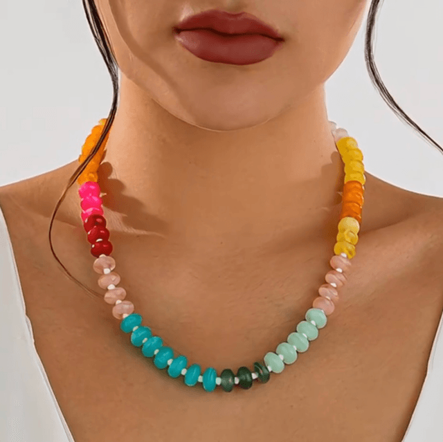 Summery beaded necklace