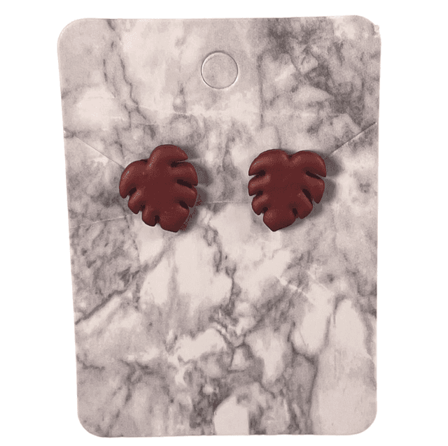 Copper leaf studs
