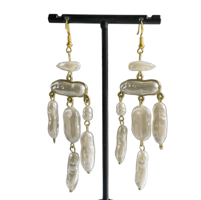 Costume pearl dangles