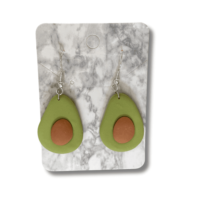 Avocado dangle earrings