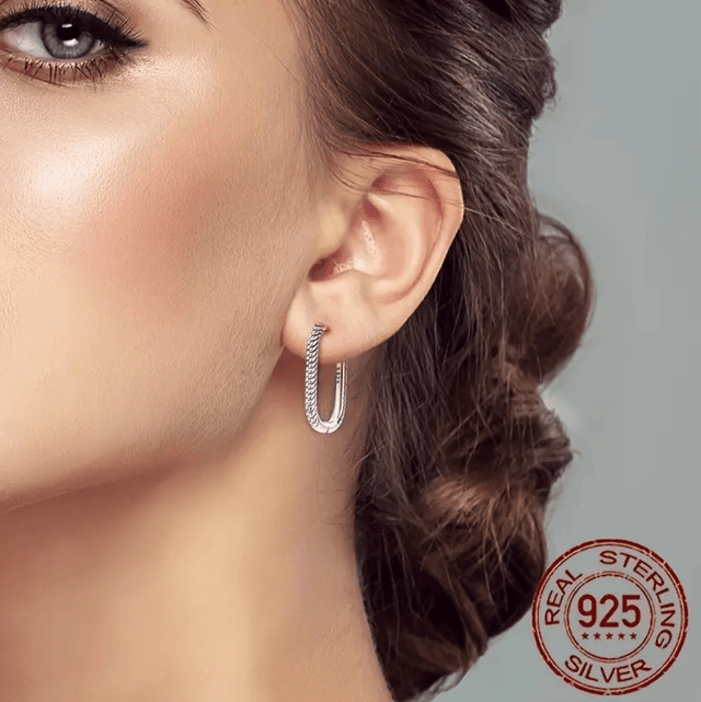 Silver hoops