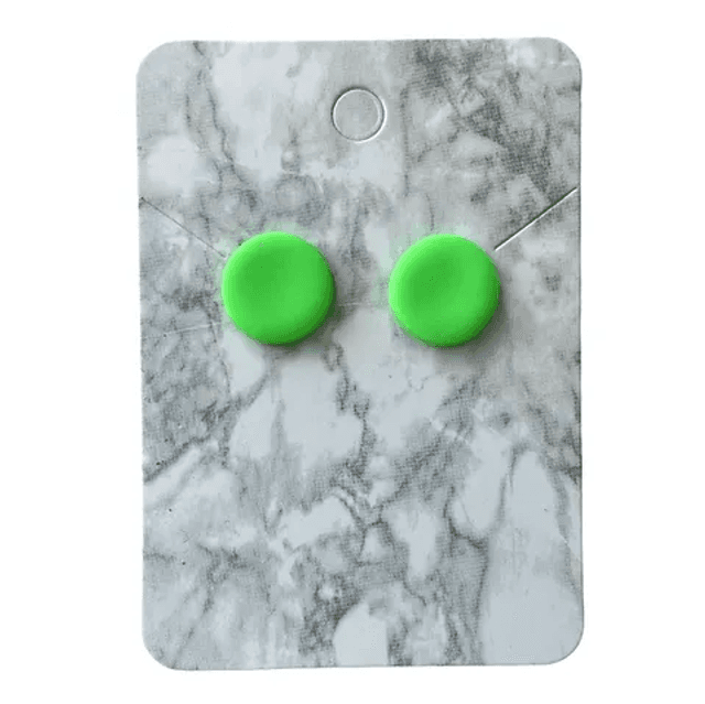 Neon green studs - medium