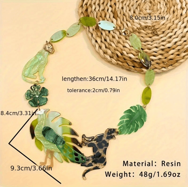 Jungle necklace - green