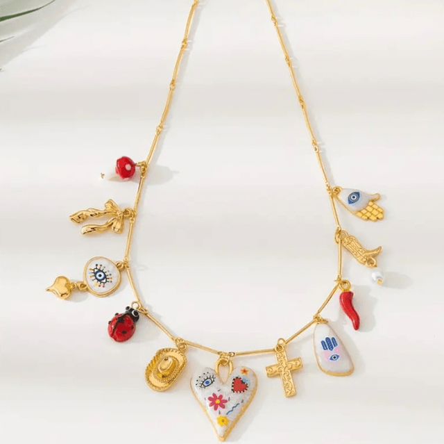 Eclectic charm necklace