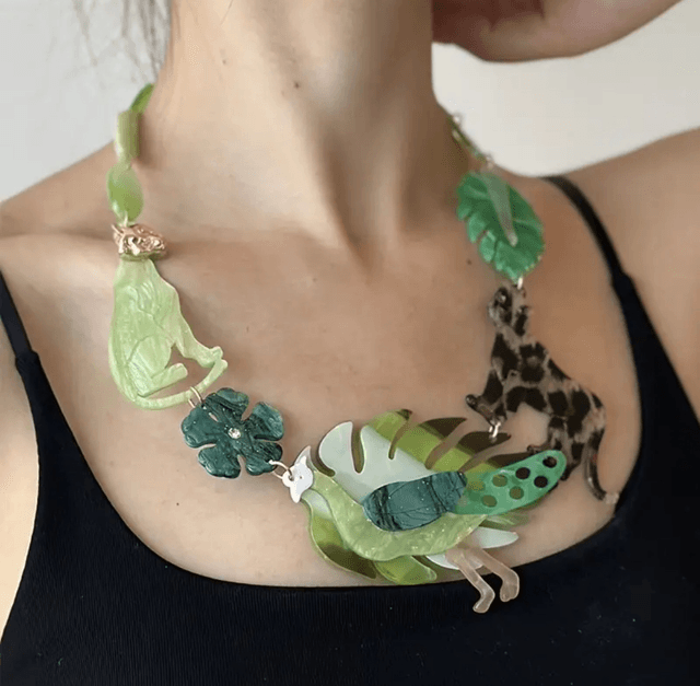 Jungle necklace - green